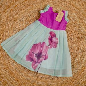 PURPLE TURQUOISE FROCK